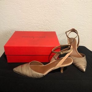 Metallic streak platino shoe